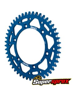 Corona Aluminio Supersprox Yamaha Azul