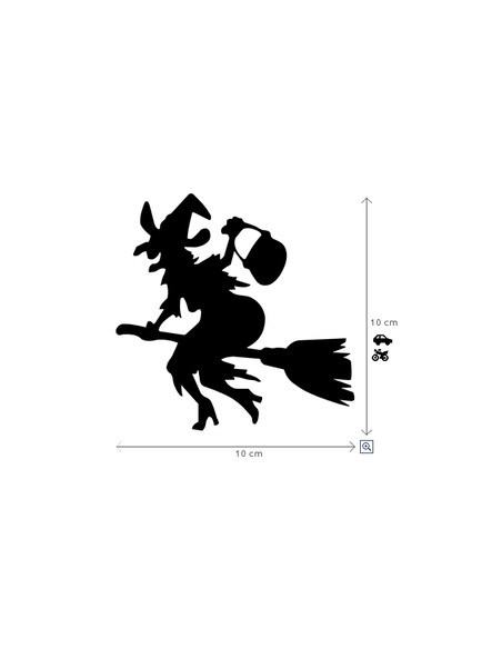 Adhesivo Bruja 10X10