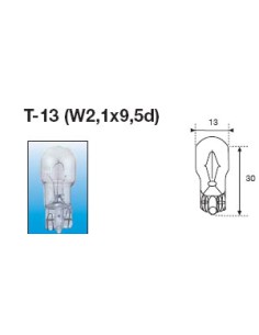 Lampara Cuña Amolux 12V T13