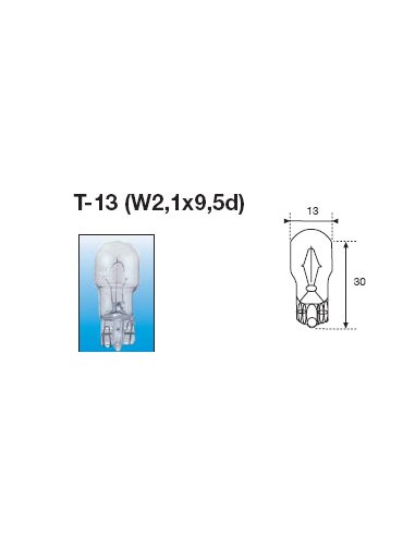 Lampara Cuña Amolux 12V T13