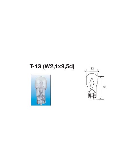 Lampara Cuña Amolux 12V T13