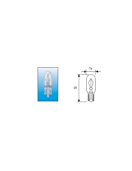 Lampara Cuña Amolux 12V T7