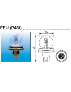 Lampara Faro Amolux 12V P45T