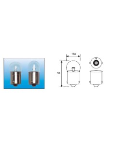 Lampara Intermitente Amolux 6V BA15s