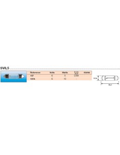 Lampara Plafonier Amolux 6V 10x38