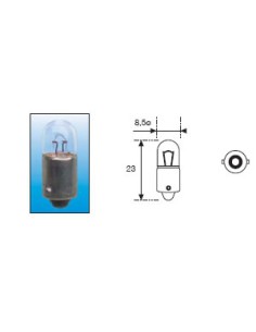 Lampara Tubular Amolux 12V BA9s