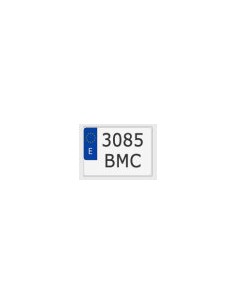 Placa Matricula Metalica Moto Campo Europea 130x95