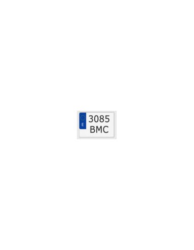 Placa Matricula Metalica Moto Campo Europea 130x95
