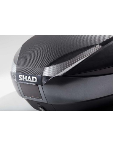 Baúl SHAD SH48 + tapa carbono + respaldo