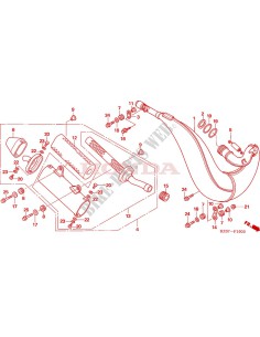 ESCAPE ORIGINAL HONDA CR250 05-07 2