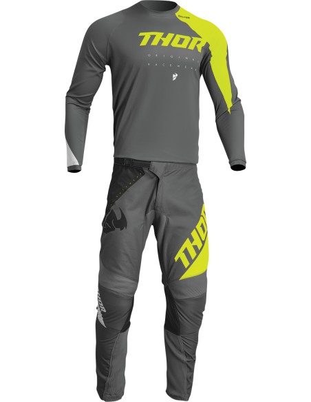 CONJUNTO  NIÑO THOR SECTOR  Edge DARK gray/ acid