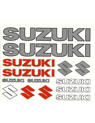 KIT 14 ADHESIVOS SUZUKI