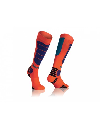 Calcetines Acerbis Mx Impact Naranja/Azul