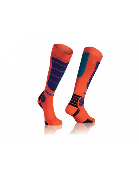 Calcetines Acerbis Mx Impact Naranja/Azul