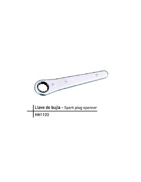 Llave bujía carraca