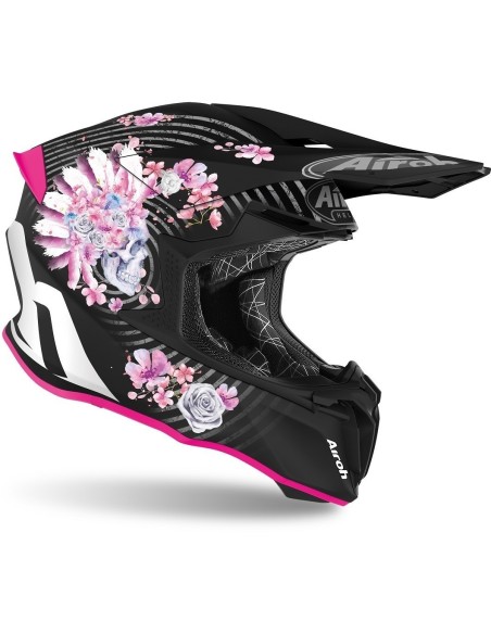 Casco Airoh Twist 2.0 Mad negro/Rosa T.S
