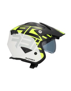 Casco Acerbis Jet ARIA Negro/fluor 2